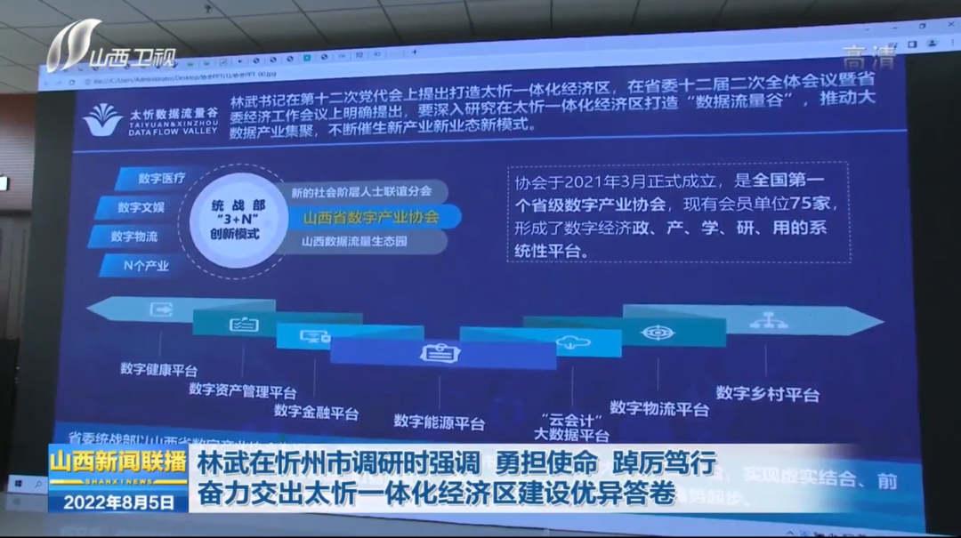 省委書記林武赴太忻數據流量谷調研并強調，發展數字經濟是必答題、搶答題(圖1)